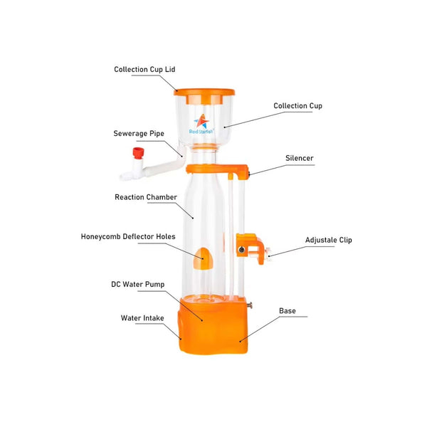 Red Starfish Aquarium Protein Skimmers RedStarfish SQ PRO Series Protein Skimmer – Compact Power for Nano & Small Reef Tanks