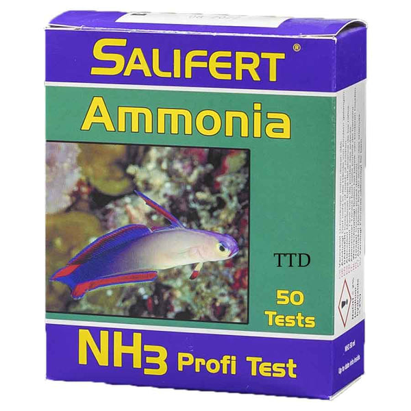 Salifert Aquatics Salifert Ammonia Test Kit | Accurate 0.5 ppm Detection (50 Tests)