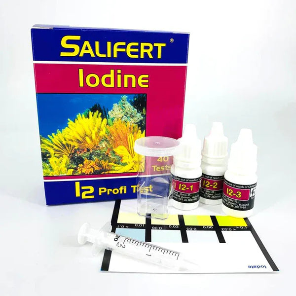 Salifert Aquatics Salifert Iodine Profi Test Kit | Total Iodine Species Detection (40 Tests)