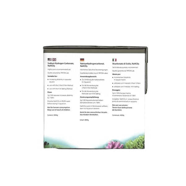 Triton Aquatics Triton Alkalinity Increaser | High-Purity NaHCO3 Powder