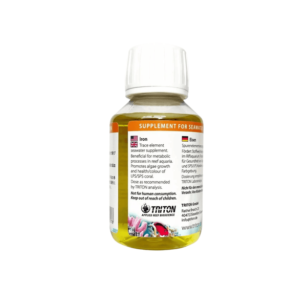 Triton Aquatics Triton Iron 100ml | Trace Element for Refugiums & Green Coral Color