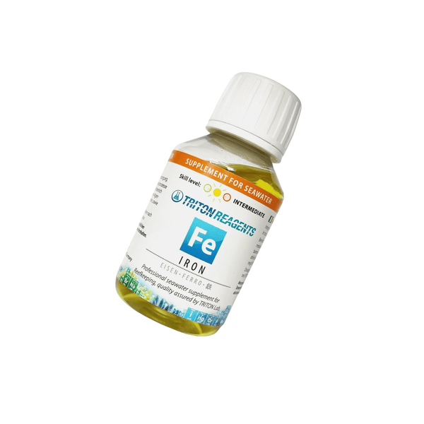Triton Aquatics Triton Iron 100ml | Trace Element for Refugiums & Green Coral Color