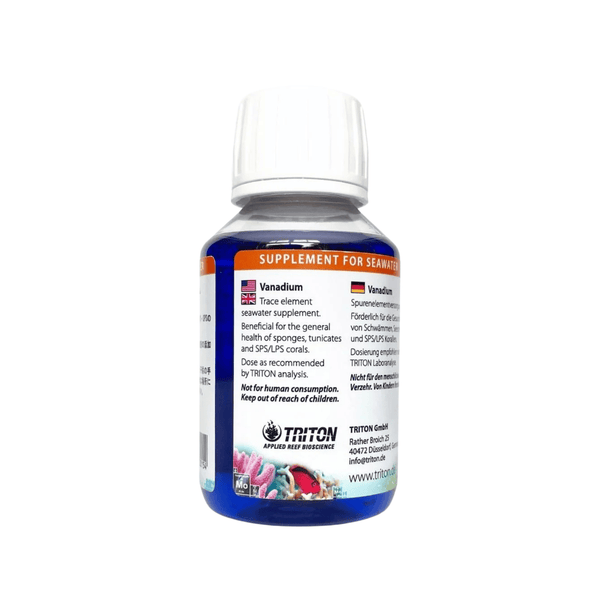 Triton Aquatics Triton Vanadium 100ml | Trace Element for Sponges & Corals
