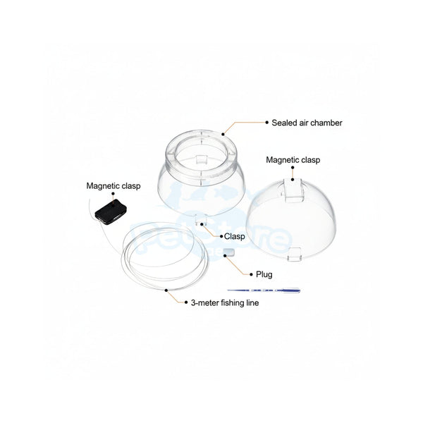 VASTOCEAN Aquarium Accessories / Aquarium Cleaner Tools VASTOCEAN Transparent Fish Catching Ball – Stress-Free Invisible Trap