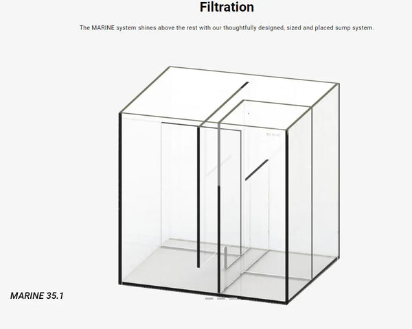 Waterbox Aquatics WaterBox Silver Marine 35.1 & Cabinet | 124L Reef System