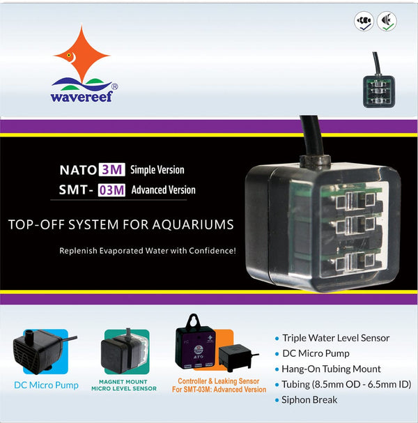 WaveReef Aquarium Equipment/ Auto Top Off System WaveReef - NATO-3M & SMT-03M Smart ATO Systems