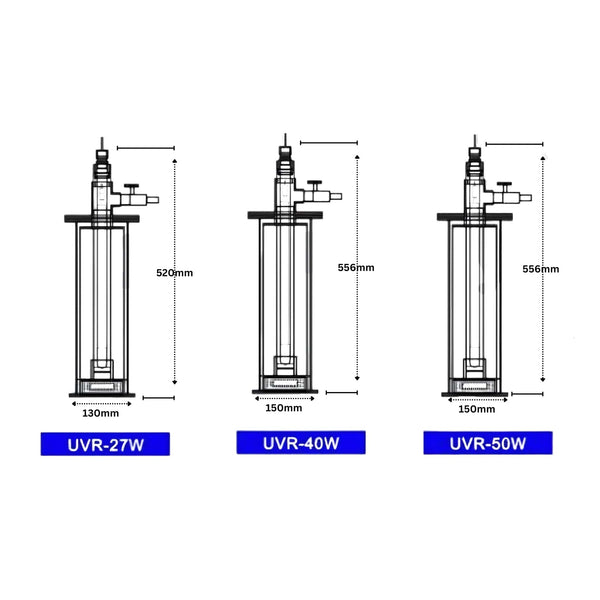 WaveReef Aquarium Equipment/ UV Sterilizers WaveReef High Output Inline UV Reactors