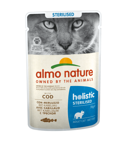 Holistic Sterilised With Cod - Almo Nature - PetStore.ae