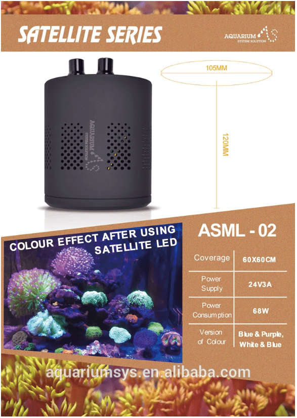 ASS Satellite Series - Lights Blue-White - Aquarium System Solution - PetStore.ae