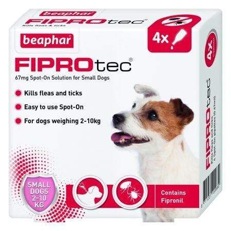 Fiprotec combo - Spot-on pour chiens moyens 10-20 kg , puces tiques et poux  broyeurs, 3 pipettes - BEAPHAR