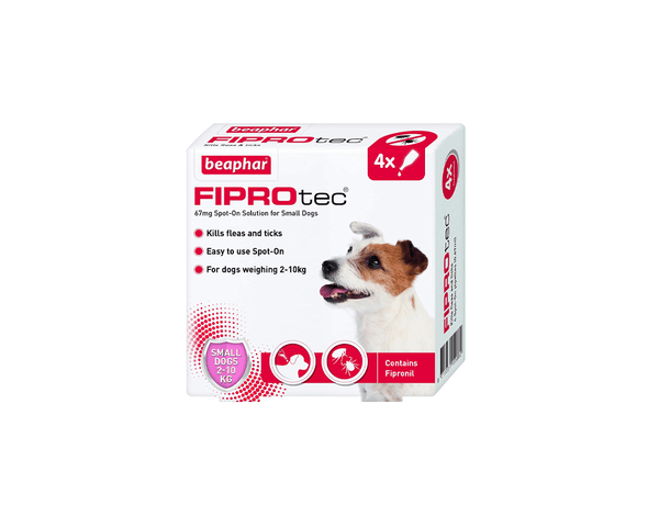 Fiprotec Spot-On Solution For Small Dogs - Flea & Tick Treatment - Beaphar