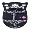 Confetti Cat Harness And Lead - Mauve - Bobby - PetStore.ae