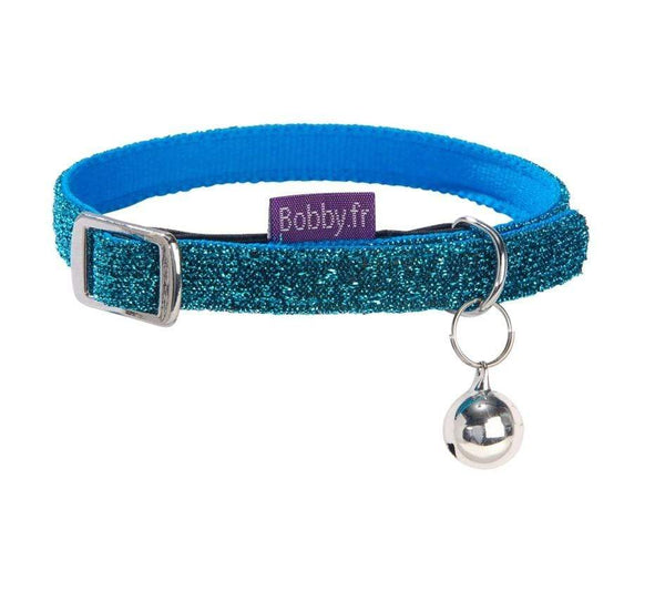 Disco Cat Collar - Blue - Bobby - PetStore.ae