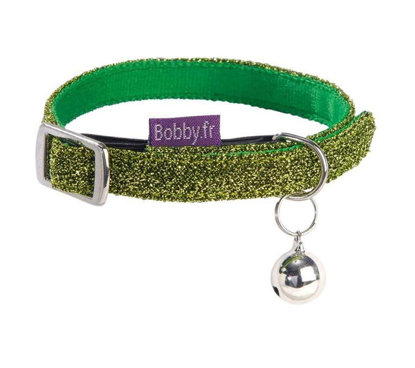 Disco Cat Collar - Green - Bobby - PetStore.ae