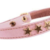 Etoiles Leather Cat Collar - Pink - Bobby - PetStore.ae