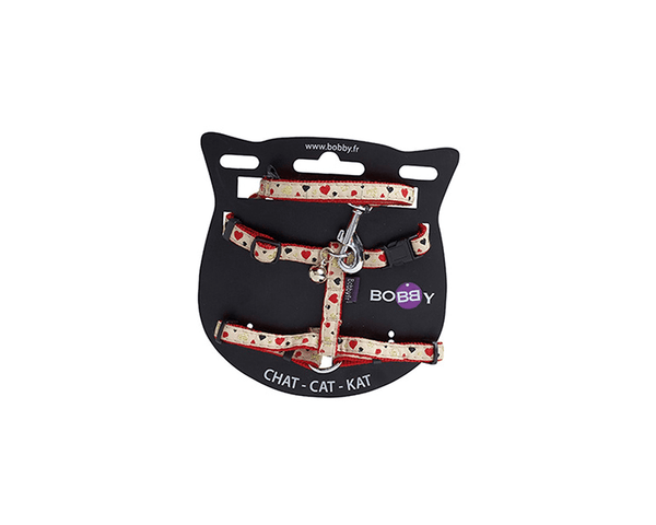 Lovely Cat Harness And Lead - Red - Bobby - PetStore.ae