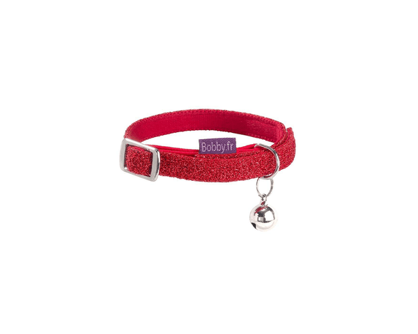 Disco Cat Collar - Red - Bobby - PetStore.ae