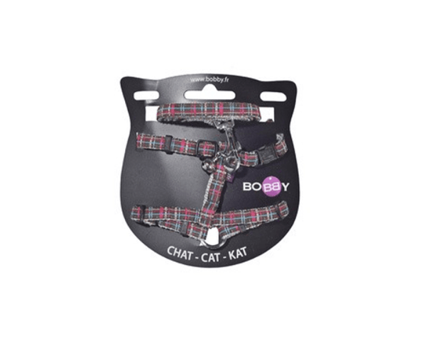 Kilt Cat Harness And Lead - Brown - Bobby - PetStore.ae