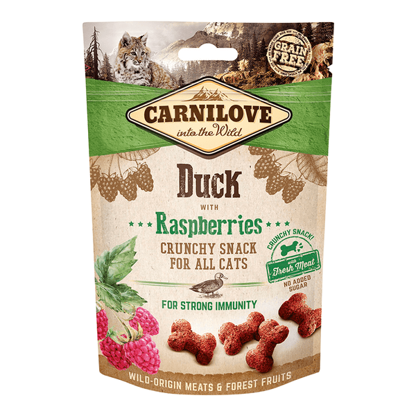 Carnilove Duck With Raspberries Crunchy Snack For Cats 50g - PetStore.ae