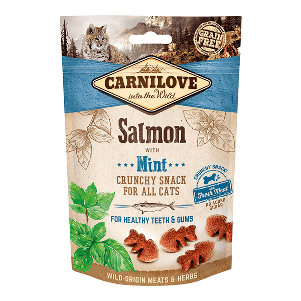 Carnilove Salmon With Mint Crunchy Snack For Cats 50g - PetStore.ae