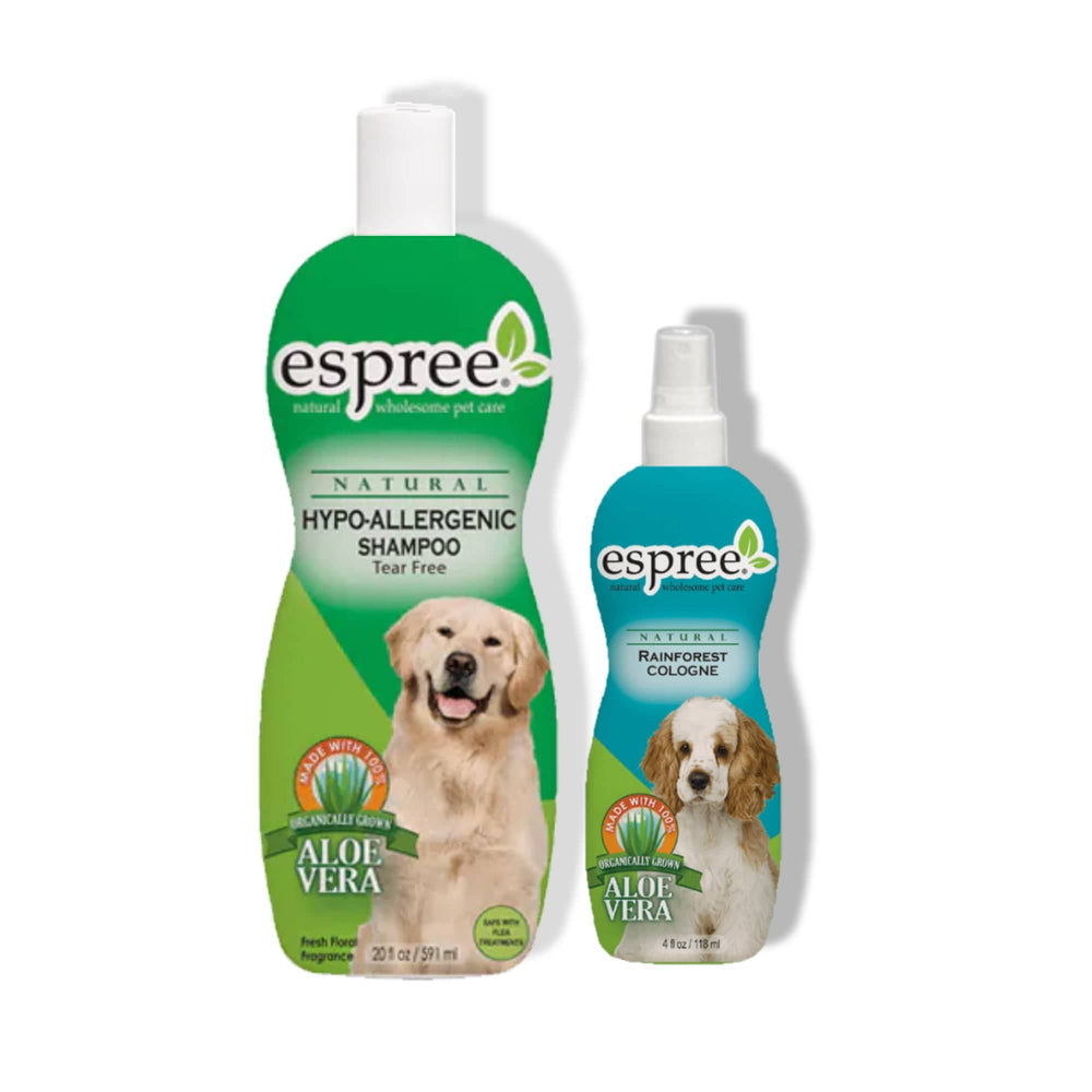 Espree Hypo-Allergenic Coconut Shampoo & Rainforest Colonge Bundle Pack