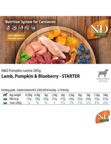 Farmina - N&D Lamb, Pumpkin & Blueberry Starter Dog Food - PetStore.ae