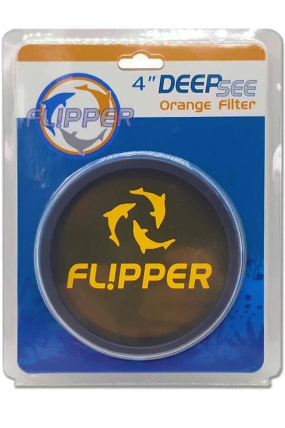 Flipper - DeepSee Magnetically Mounted Magnified Aquarium Viewer Orange Filter Lens - PetStore.ae