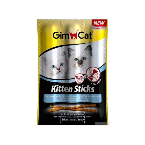 GimCat Kitten Sticks with Turkey & Calcium Cat Treats - PetStore.ae