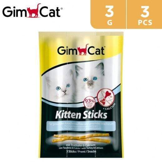 GimCat Kitten Sticks with Turkey & Calcium Cat Treats - PetStore.ae