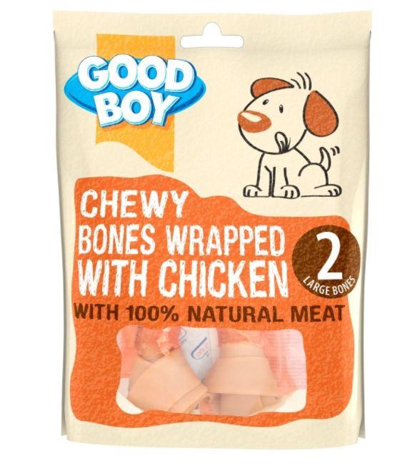 Good Boy - Chewy Bones Wrapped with Chicken 180g - PetStore.ae