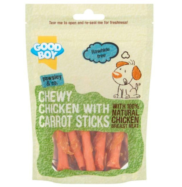 Good Boy - Chewy Chicken With Carrot Sticks 90g. - PetStore.ae