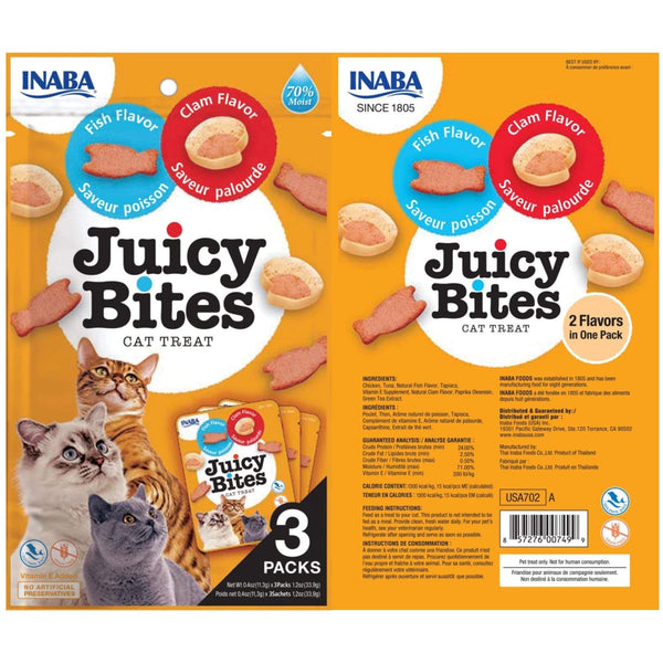 Inaba - Juicy Bites Fish & Clam Flavor - PetStore.ae