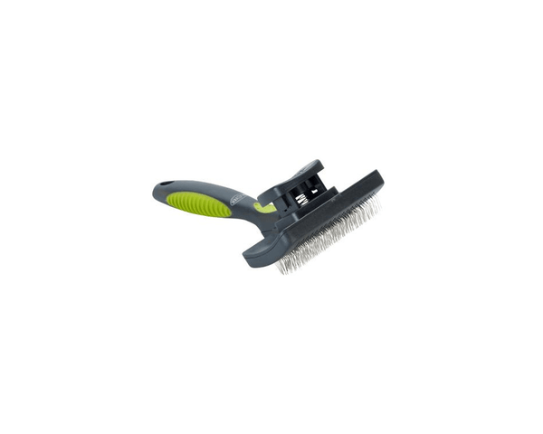 Buster Self-Cleaning Slicker Hard Pins Pet Brush - Kruuse - PetStore.ae