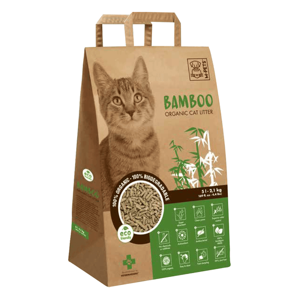 Bamboo Organic & Biodegradable Cat Litter - M-Pets - PetStore.ae