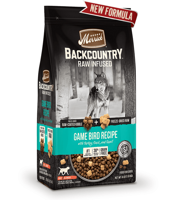 Backcountry Raw Infused Game Bird Recipe Dog Food - Merrick - PetStore.ae
