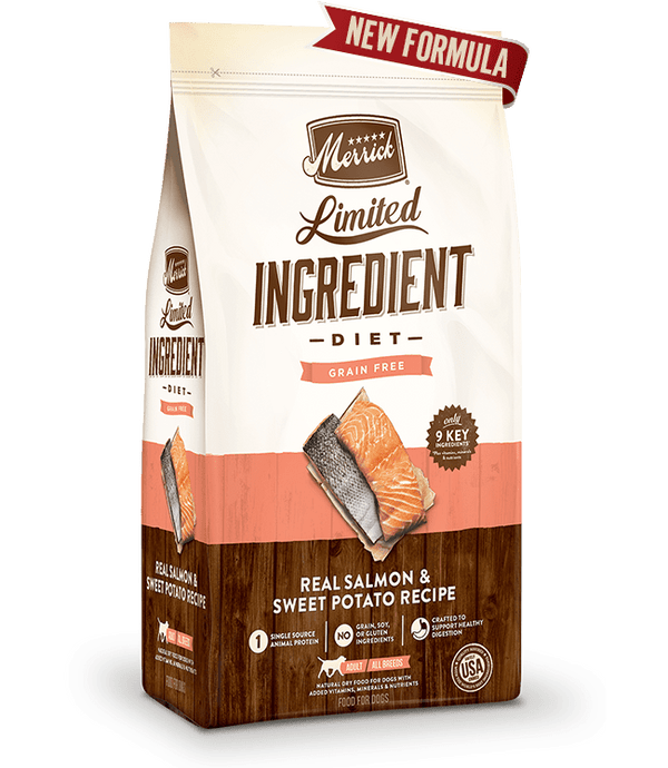 Limited Ingredient Diet Grain Free Real Salmon & Sweet Potato Recipe Dog Food - Merrick - PetStore.ae