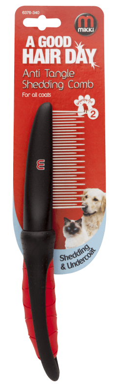 Anti Tangle Shedding Comb - Mikki - PetStore.ae