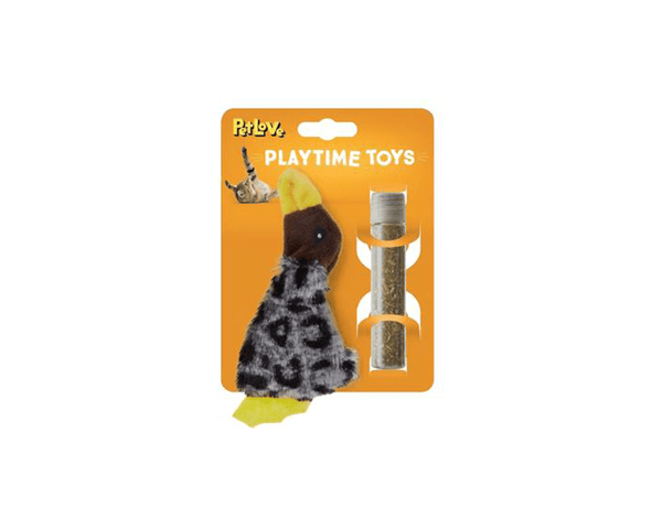 Catnip Crinkle Duck & Refill Cat Toy - Mikki - PetStore.ae