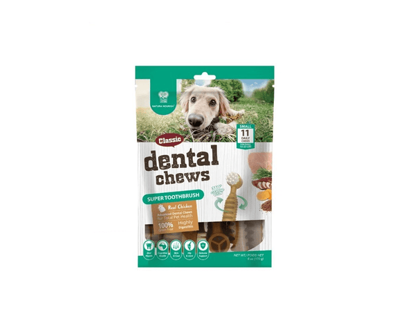 Chicken Super Toothbrush Dental Chews - Dog Treats - Natura Nourish - PetStore.ae