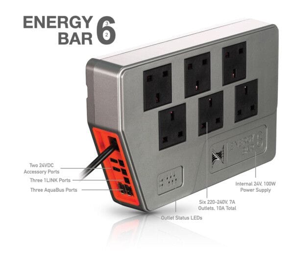 Energy Bar 6 (Universal outlets) EB6 EU - Neptune Systems - PetStore.ae