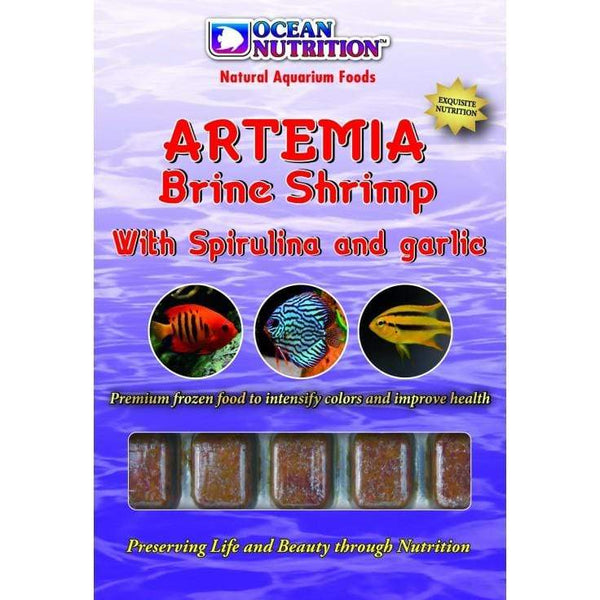 Frozen Artemia Brine Shrimp With Spirulina And Garlic - Fish Food - Ocean Nutrition - PetStore.ae