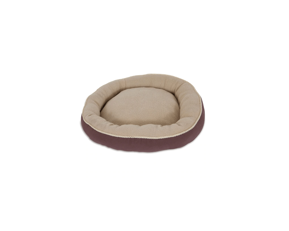 Aspen Pet Round Bed With Elliptical Bolster (Assorted Colors) - Petmate - PetStore.ae