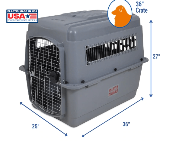 Sky Kennel with Vault Door IATA Compliant Pet Transport Carrier