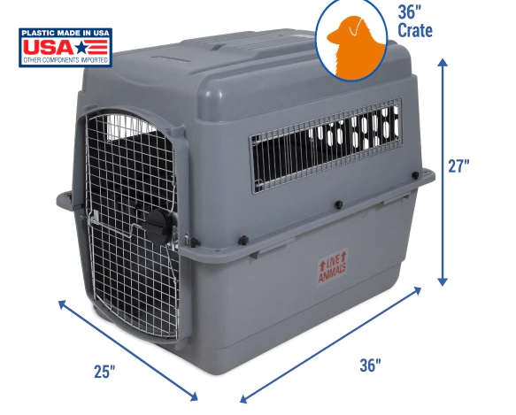 Sky Kennel with Vault Door - IATA Compliant Pet Transport Carrier - Petmate - PetStore.ae
