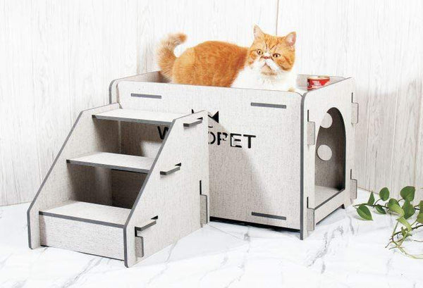 petstore.ae Pet Supplies/CatHouse CATHOUSE Cat House Condo With Stairs - FOUFOU