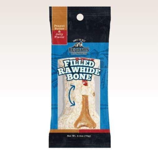 RedBarn - Rawhide Bone Peanut Butter & Jelly for Dog 4"-5" - PetStore.ae