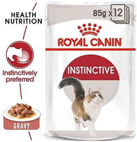 Royal Canin - Feline Health Nutrition Fit 32 Cat Food & Instinctive Adult Cats Gravy (WET FOOD - Pouches) Bundle Pack - PetStore.ae