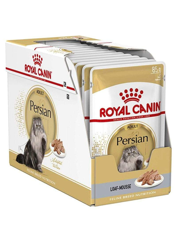 Royal Canin - Feline Breed Nutrition Persian Adult Cat Food & Wet Cat Food PouchBundle Pack - PetStore.ae