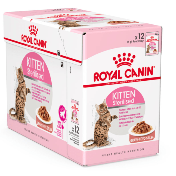 Feline Health Nutrition Kitten Sterilised Gravy (WET FOOD - Pouches) - Royal Canin - PetStore.ae