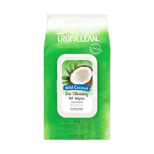 Tropiclean - Ear Cleaning Wipes 50wipes - PetStore.ae